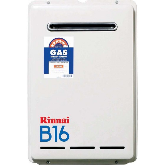 Rinnai Natural Gas Continuous Flow Hot Water System (B16 Builders Series)