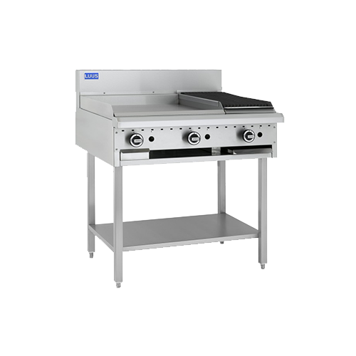 Luus Essentials 600mm Griddle 300mm Chargrill Combination